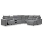 Modmax II 6-Piece Reclining Sectional with Chaise and Audio Console