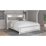Altyra King Upholstered Panel Bookcase Headboard