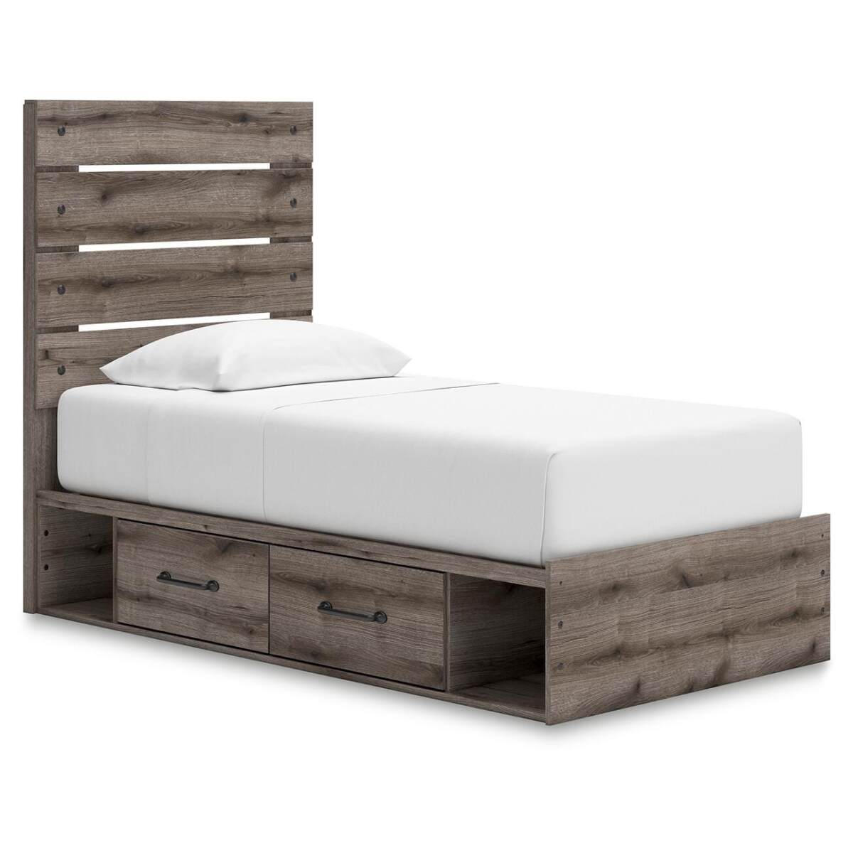 d8b5e01dc9d7688adb50b529d78e8c57 Graystorm Twin Panel Bed with Storage - Image 1
