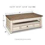 Realyn Coffee Table and 2 Chairside End Tables - Image 4