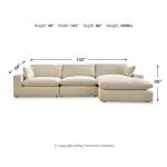 Elyza 3-Piece Sectional with Chaise - Image 5