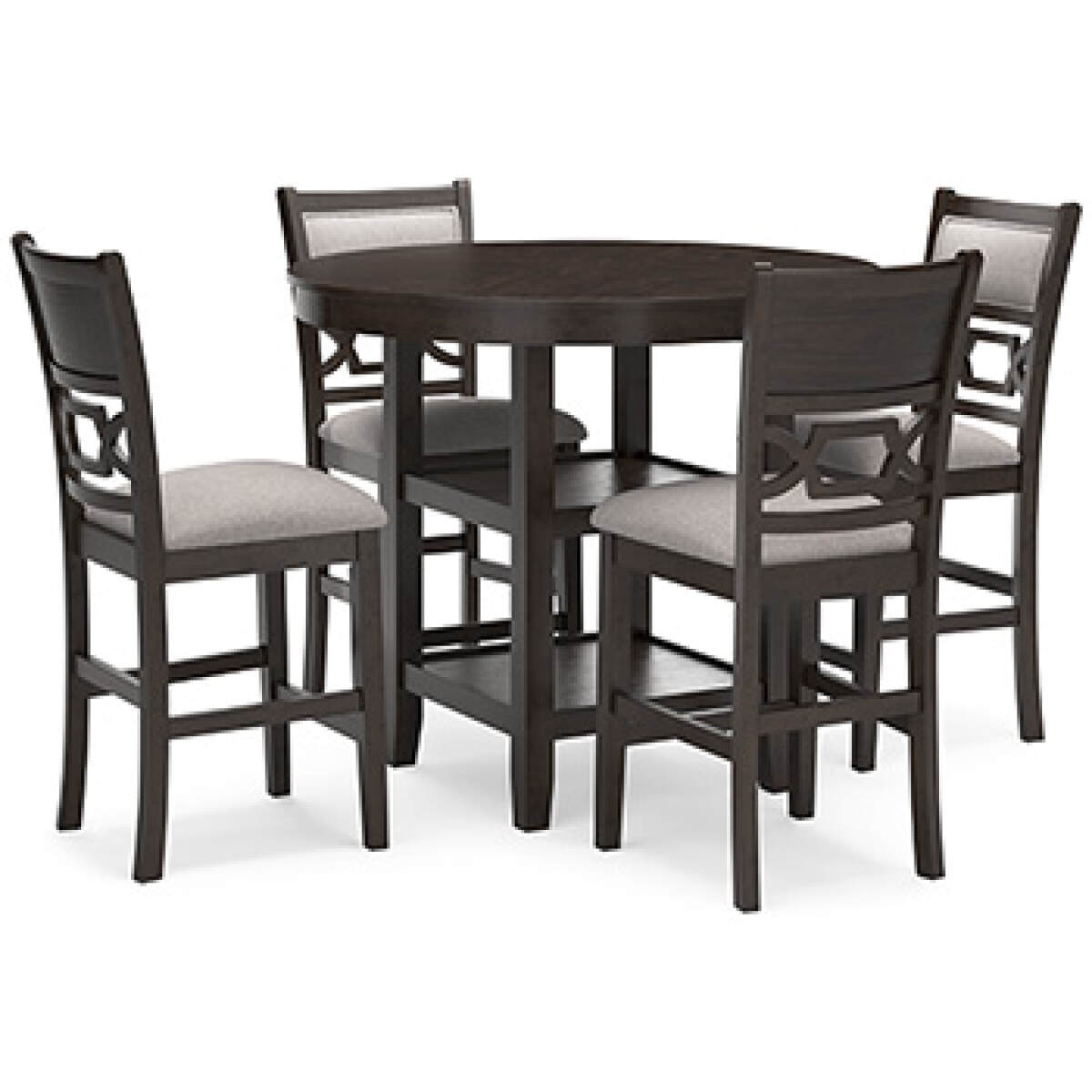 da0c20d54a7d6926643450d95d615a0e Langwest Counter Height Dining Table and 4 Barstools (Set of 5) - Image 1