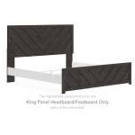 Prendonea King Panel Headboard/Footboard