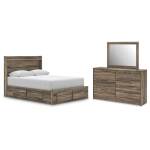 Elbrim Queen Panel Storage Bed, Dresser and Mirror - Image 2