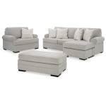 Eastonbridge Sofa Chaise, Oversized Chair, and Ottoman