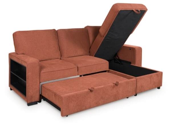 Gapper 2-Piece Sectional with Pop Up Sleeper and Chaise - Image 12
