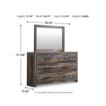 Drystan Queen Panel Storage Bed, Dresser and Mirror - Image 6