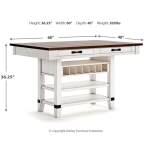 Valebeck Counter Height Dining Table and 6 Barstools - Image 11