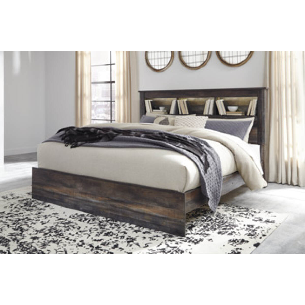 dd09b2618d15a799e5717dd24b7e670f Drystan King/California King Bookcase Headboard - Image 1