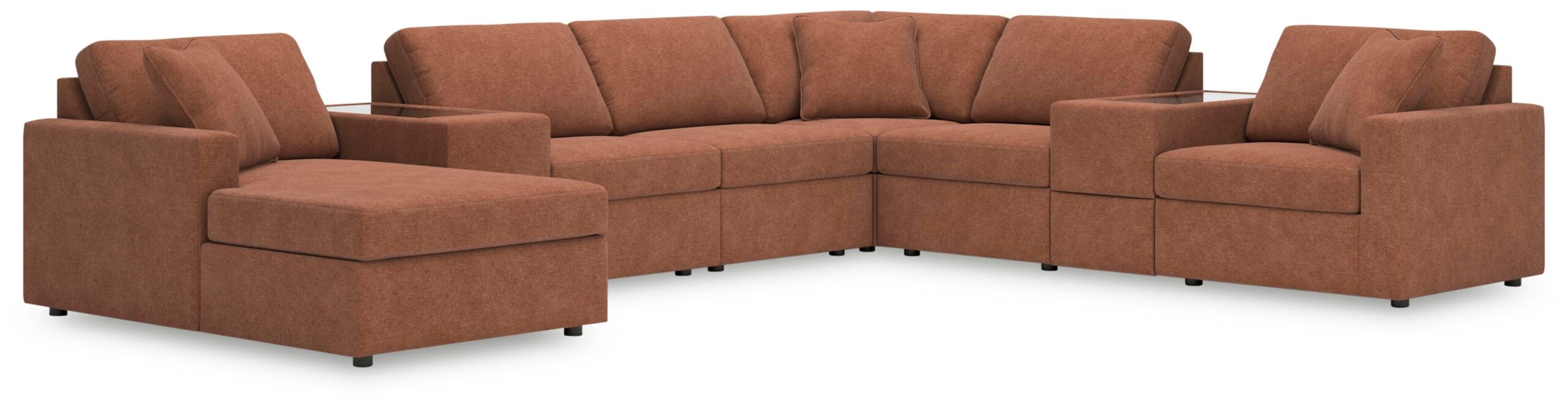 dd2a85eda1b33fa50ef4fcce3ce90b37 Modmax 8-Piece Sectional with Chaise - Image 1