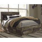 Derekson Queen Panel Bed with 4 Storage Drawers - Image 3