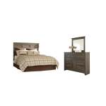 Juararo Queen Panel Headboard, Dresser and Mirror
