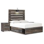 Drystan Full Panel Bed and 2 Nightstands