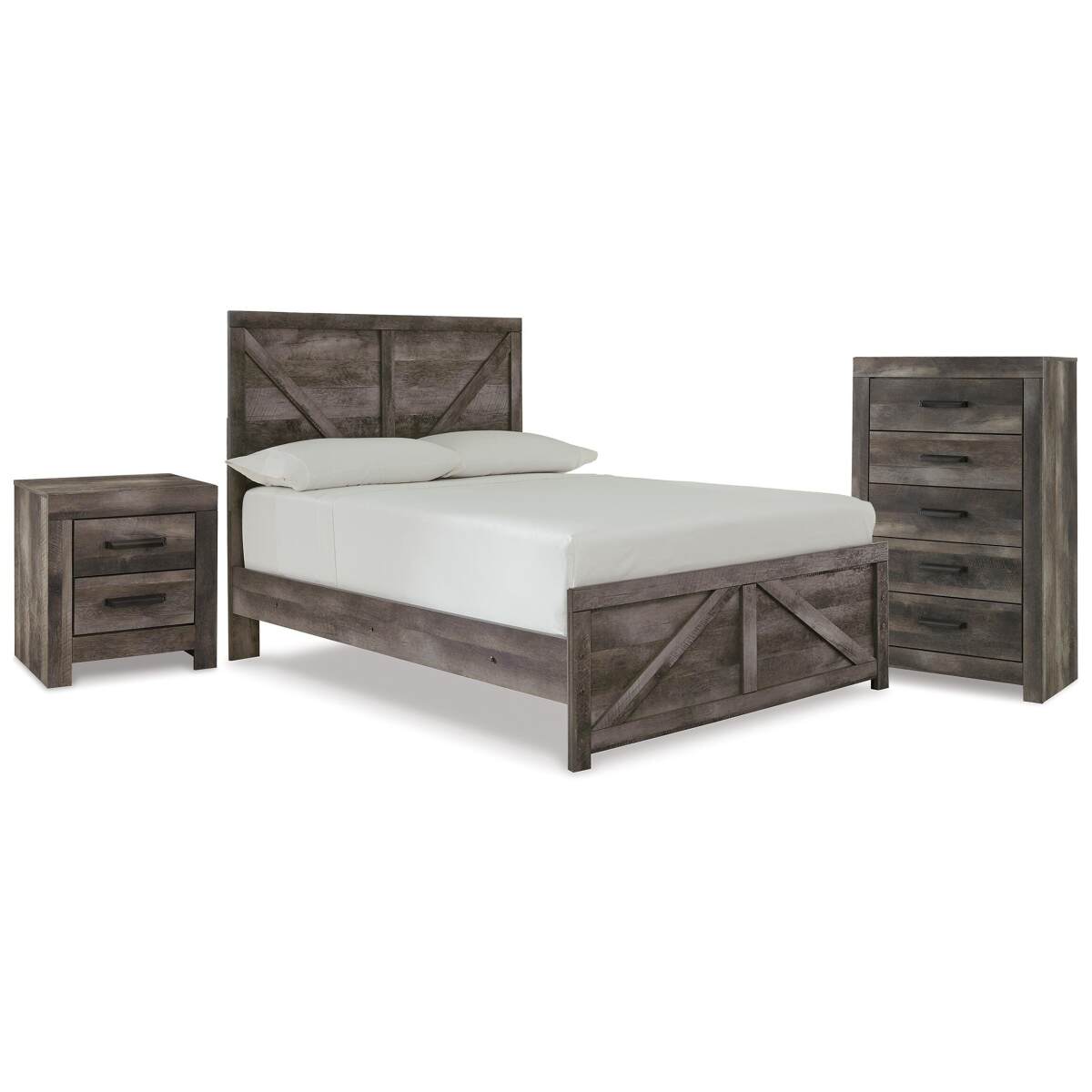 de41258c275e494f24e9a6ec55db7ab8 Wynnlow Full Panel Bed, Chest and Nightstand - Image 1
