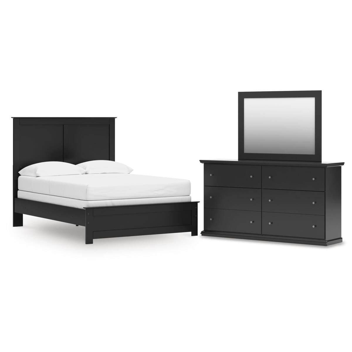 de893c398bbfbaed95bbaf9766f51ede Maribel Full Panel Bed, Dresser and Mirror - Image 1