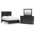Maribel Full Panel Bed, Dresser and Mirror