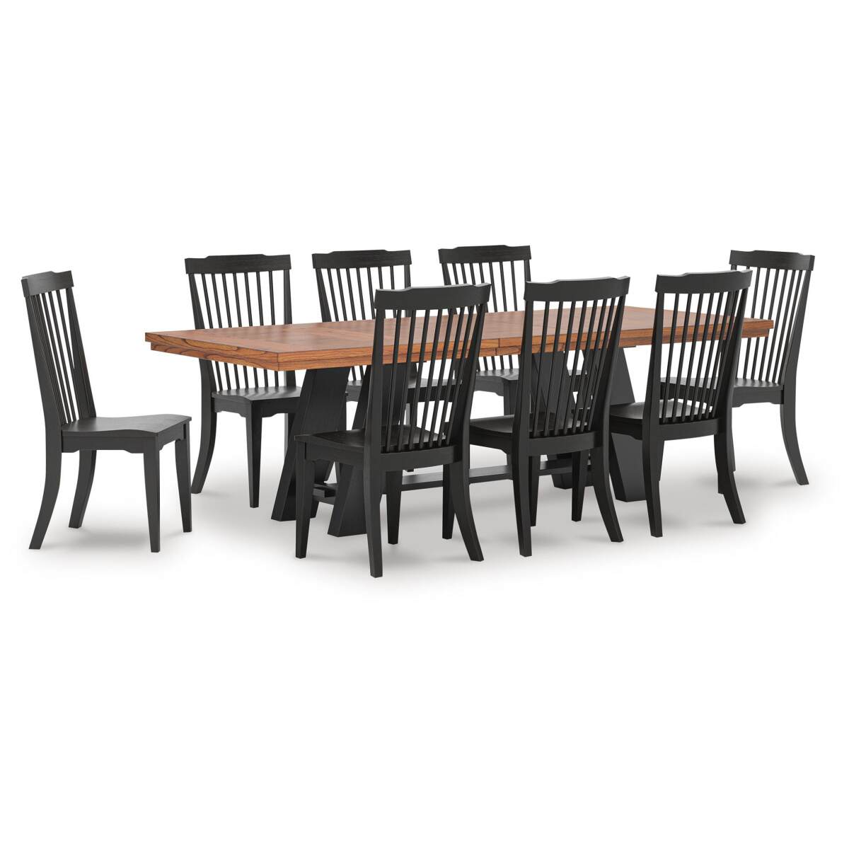dec77c063e0f13f3bb3260e1b160b37b Greddinton Extension Dining Table and 8 Chairs - Image 1