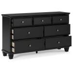 Lanolee California King Panel Bed, Dresser, Chest and 2 Nightstands - Image 5