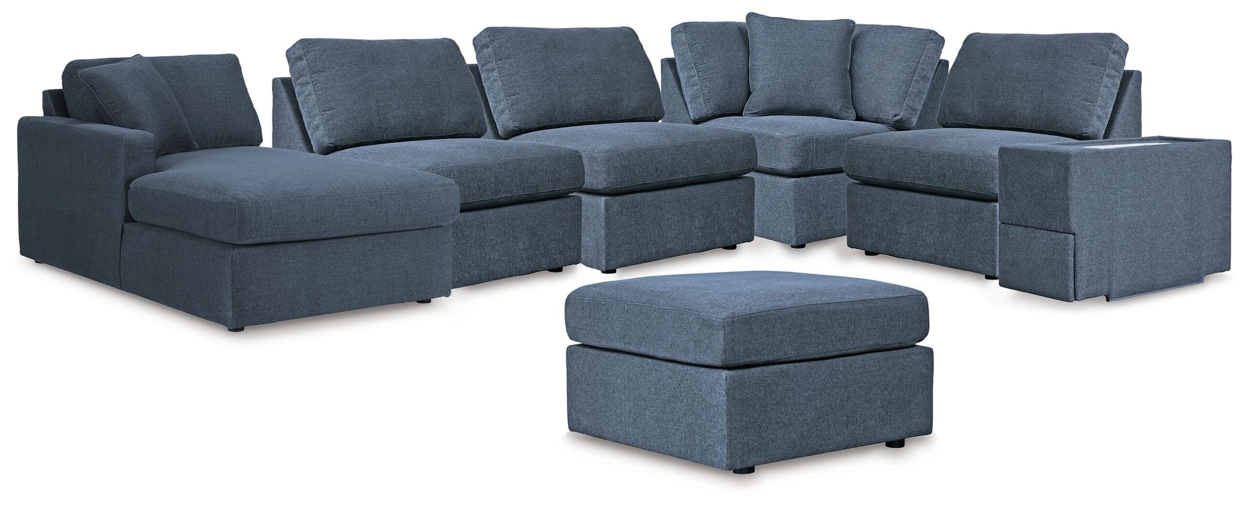 df249e380e70df2cf9d16ff526ddabc8 Modmax 6-Piece Sectional with Chaise and Ottoman - Image 1