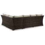 Brook Ranch Outdoor Sofa Sectional, Bench, Lounge Chair and Table - Image 5