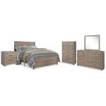 Culverbach Queen Panel Bed, Dresser, Mirror, Chest and 2 Nightstands - Image 2