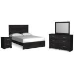 Belachime Queen Panel Bed, Dresser, Mirror, and Nightstand