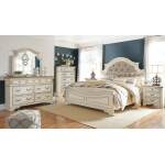 Realyn King Upholstered Panel Bed, Dresser and Mirror - Image 6