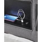 Verishaw Twin Upholstered Bed with Wireless Audio - Image 16
