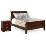 Alisdair Full Sleigh Bed and Nightstand