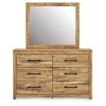 Maystonna Queen Crossbuck Panel Bed, Dresser, Mirror and Nightstand - Image 3