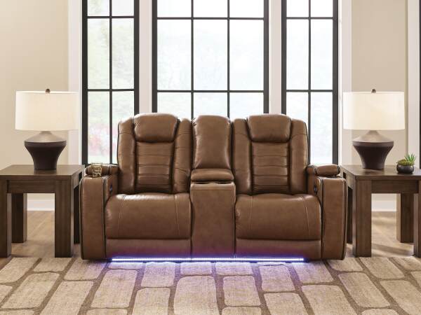Gruaro Power Reclining Loveseat with Console - Image 3