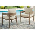 Serene Bay Outdoor Dining Arm Chair with Cushion (Set of 2) - Image 3