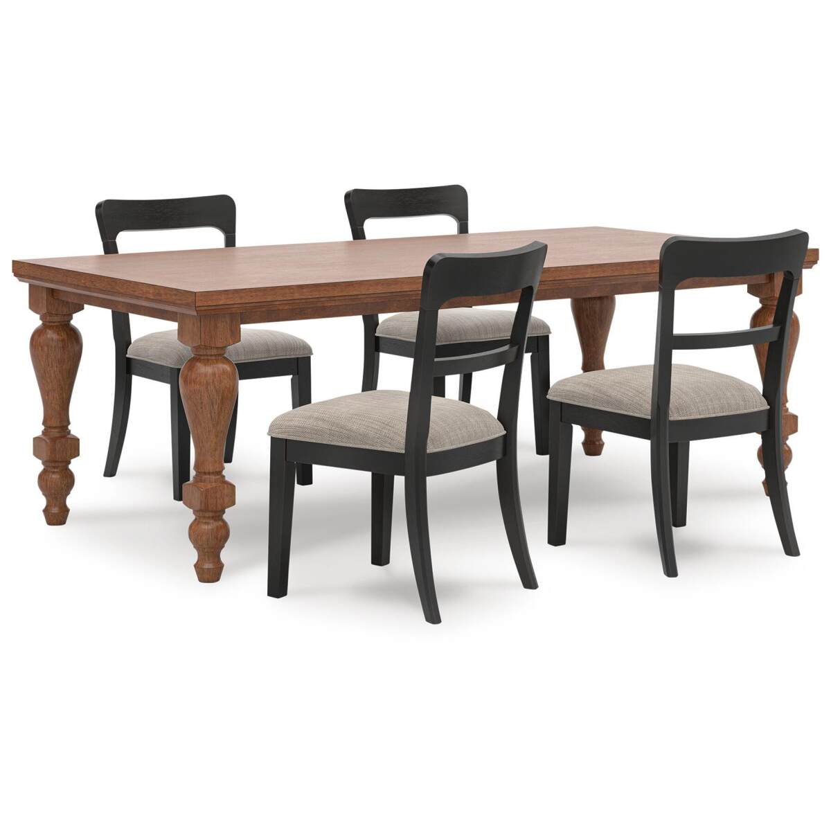 e0879fe9111c9bb2249000dbc0c64fcd Greddinton Dining Table and 4 Chairs - Image 1