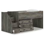 Frandern Twin Loft Bed with Drawer Storage - Image 4