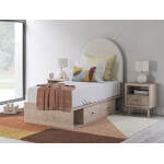 Arloster Twin/Full Side Storage with Rail