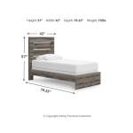 Graystorm Twin Panel Bed - Image 5