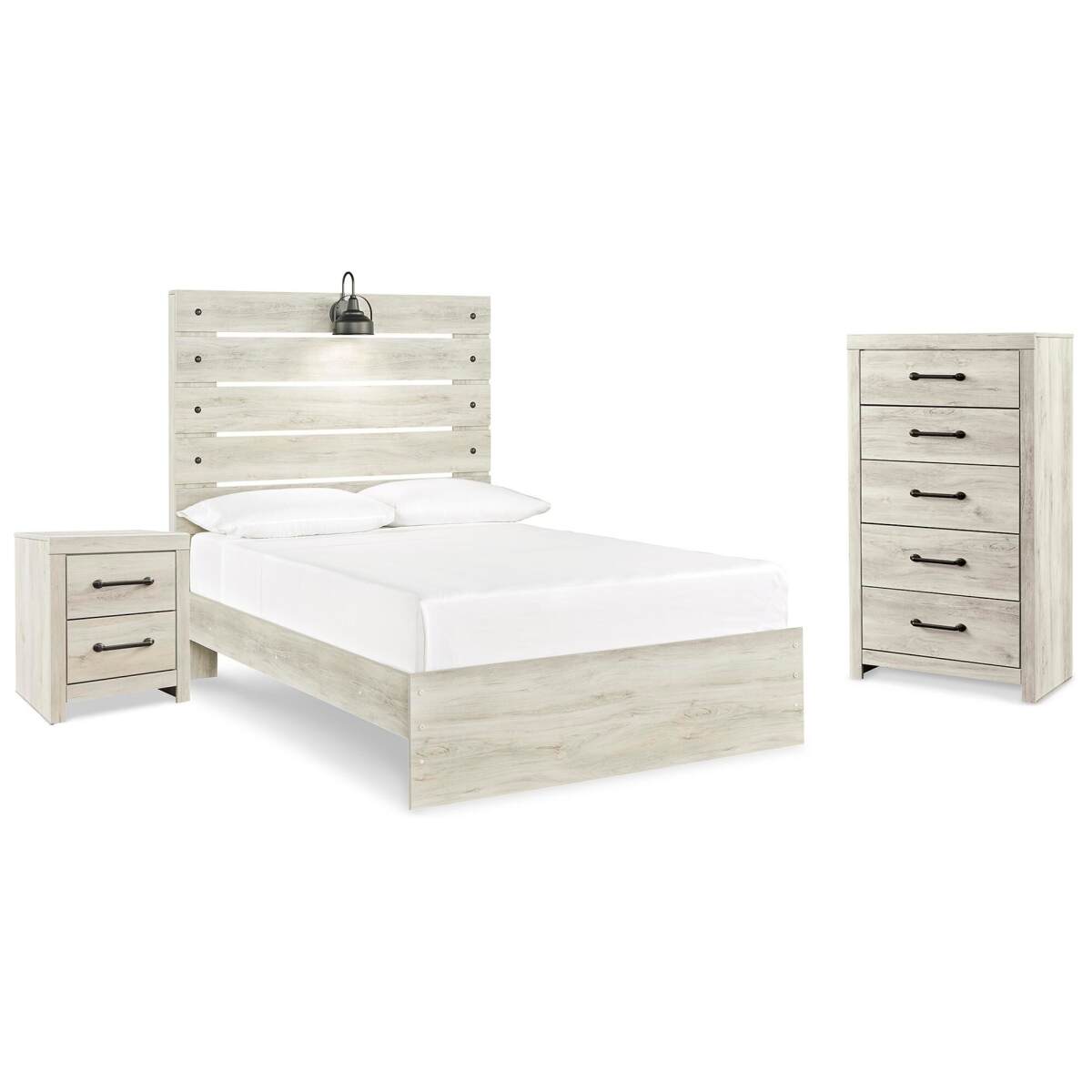 e0cbcf259afb5c105dff166d8c503cde Cambeck Full Panel Bed, Chest and Nightstand - Image 1