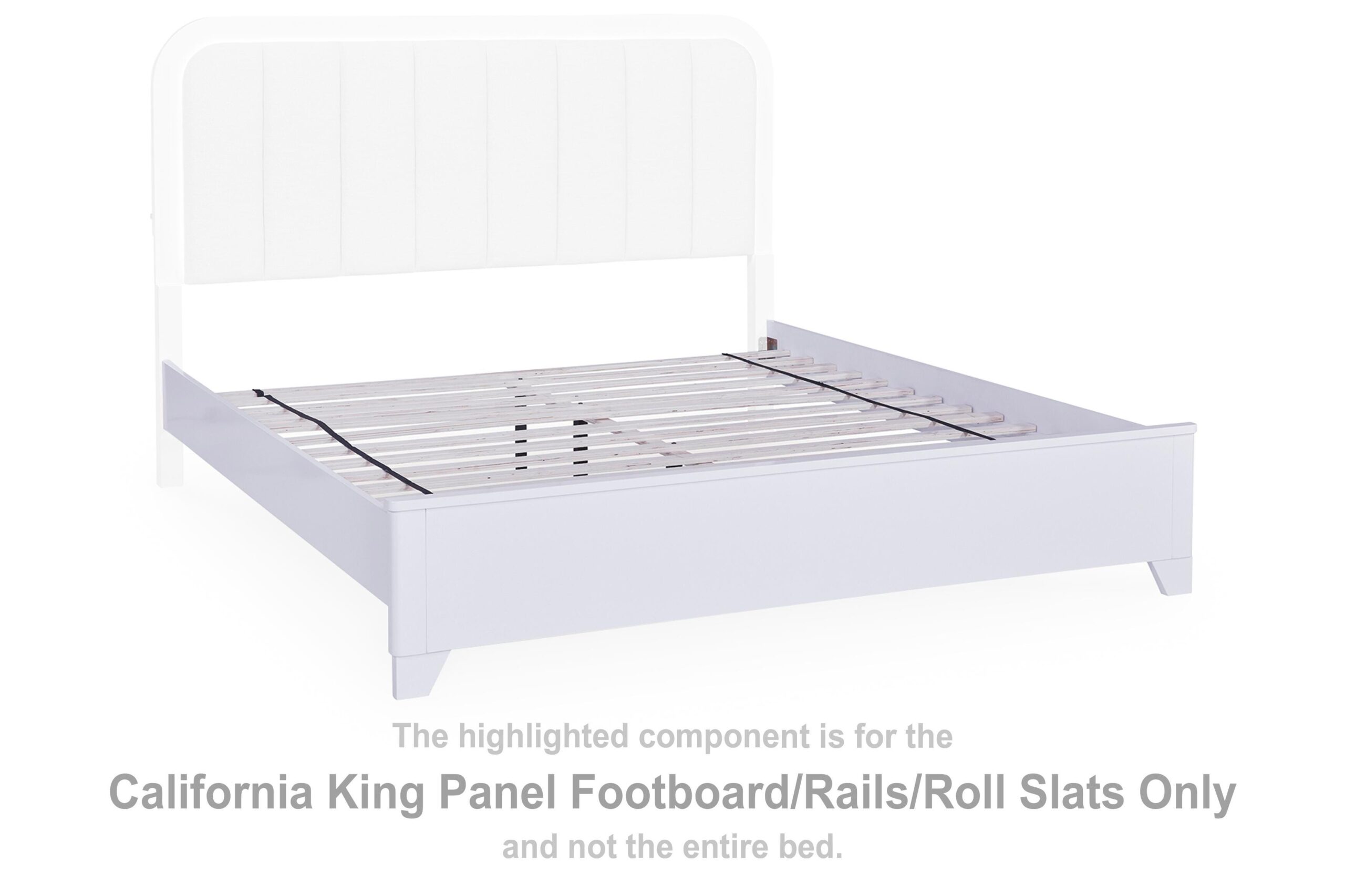 e0db6999c8cd47cea45c7378d6ee9d06 Jarlee California King Panel Footboard/Rails/Roll Slats - Image 1