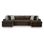 Midnight-Madness 3-Piece Sectional with Chaise