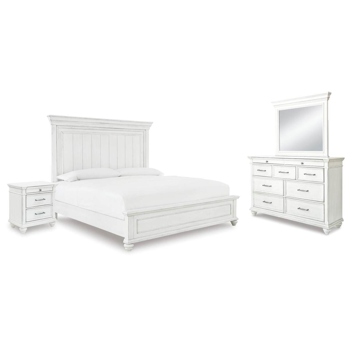 e1eca1d358acdd081dc56c1c9eeb34c7 Kanwyn Queen Panel Bed, Dresser, Mirror and Nightstand - Image 1