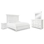 Kanwyn Queen Panel Bed, Dresser, Mirror and Nightstand