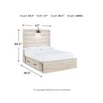 Cambeck Full Panel Bed with Storage, Chest and Nightstand - Image 18