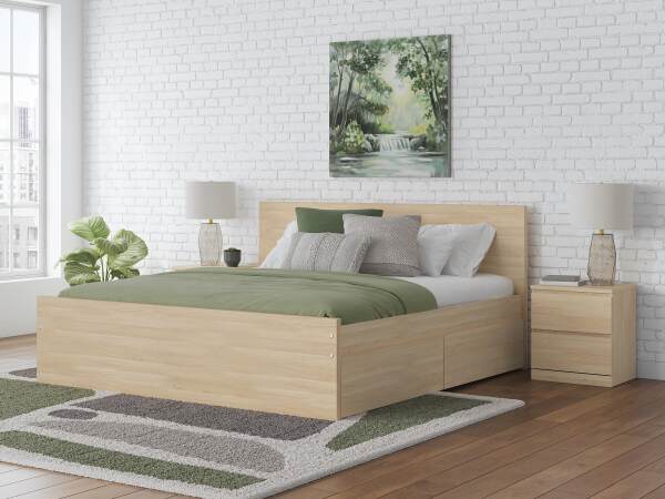 Onita Queen Panel Platform Bed with 2 Side Storage - Image 3