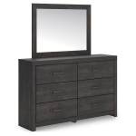 Hollivern Twin Panel Bed, Dresser and Mirror - Image 4
