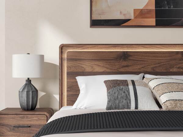 Fortlorn King Panel Bed, Dresser and Nightstand - Image 29