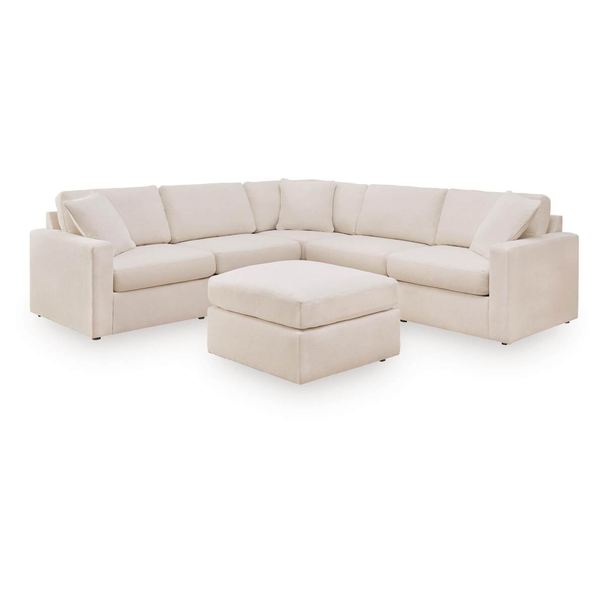 e2ed01a35e1b39f7a89154778d1acf79 Modmax 5-Piece Sectional and Ottoman - Image 1