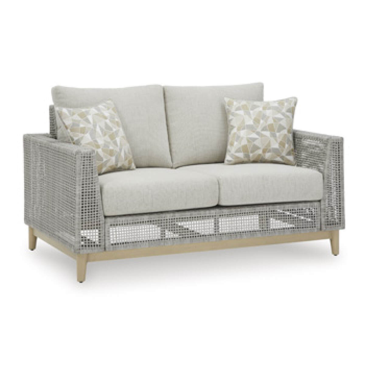 e3e7029cf2766a49874ba66d8d1760ea Seton Creek Outdoor Loveseat with Cushion - Image 1