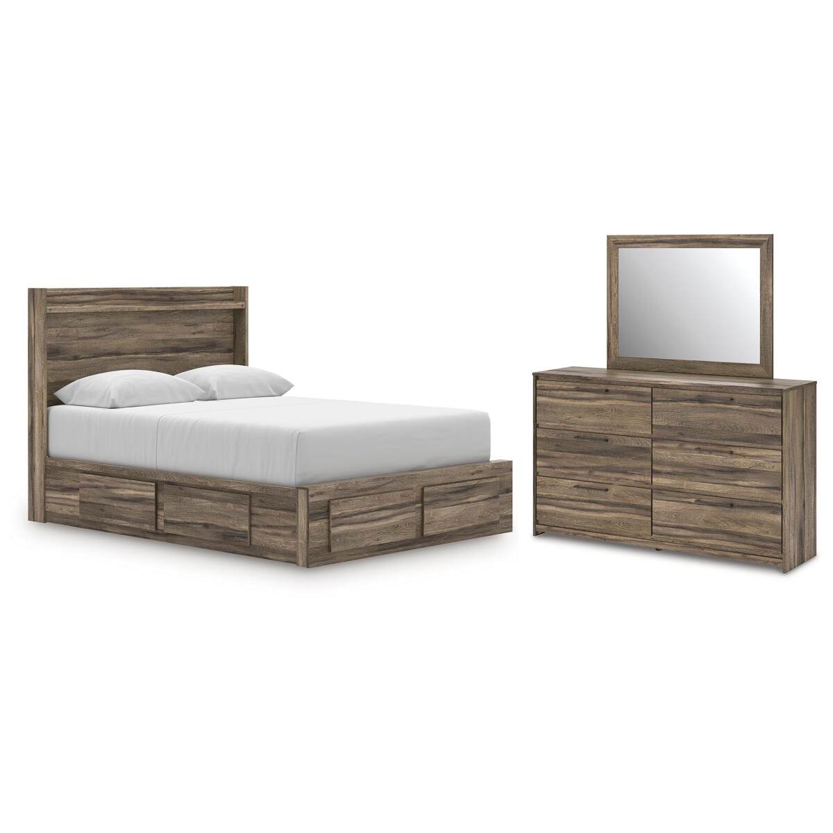e52c67d1ca5dc09d4cb309123f6ddcb0 Elbrim Queen Panel Storage Bed, Dresser and Mirror - Image 1