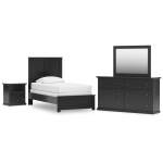 Maribel Twin Panel Bed, Dresser, Mirror and Nightstand