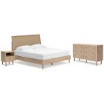 Cielden King Panel Bed, Dresser and Nightstand